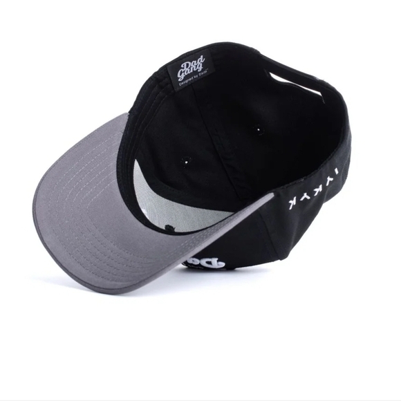 Dad Gang Brand | Black & Charcoal Grey Trucker Hat - Picture 4 of 6